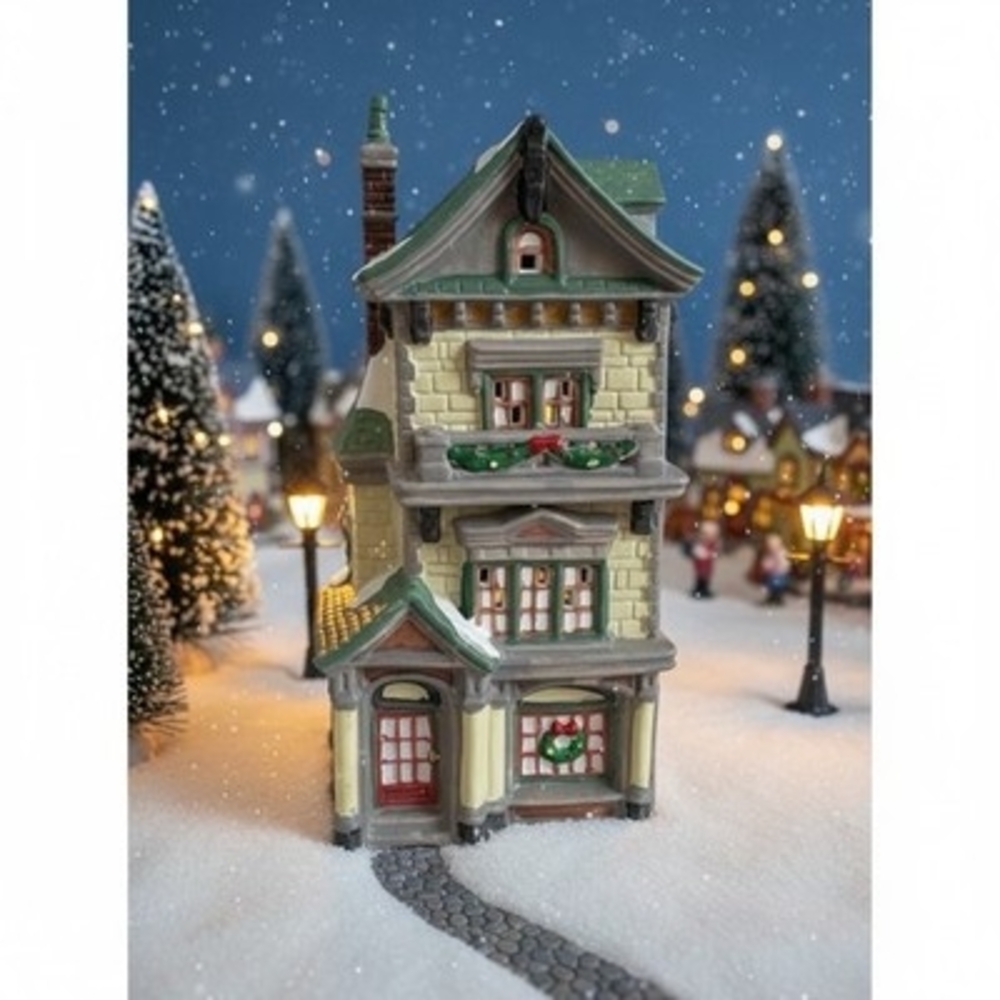 Dickens Keepsake Porcelain Three-Story Townhouse O Well Novelty '94 Original Box